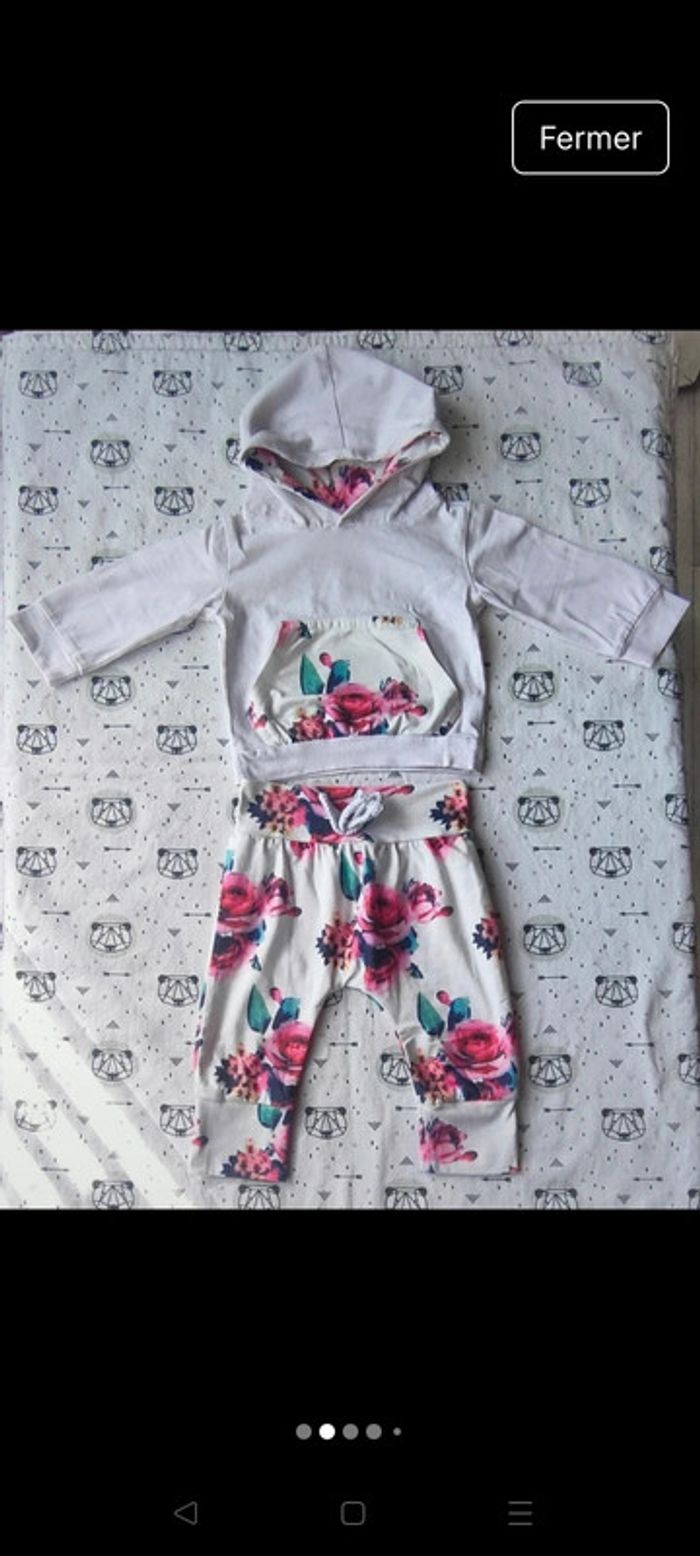 Ensemble fille taille 0/3 mois