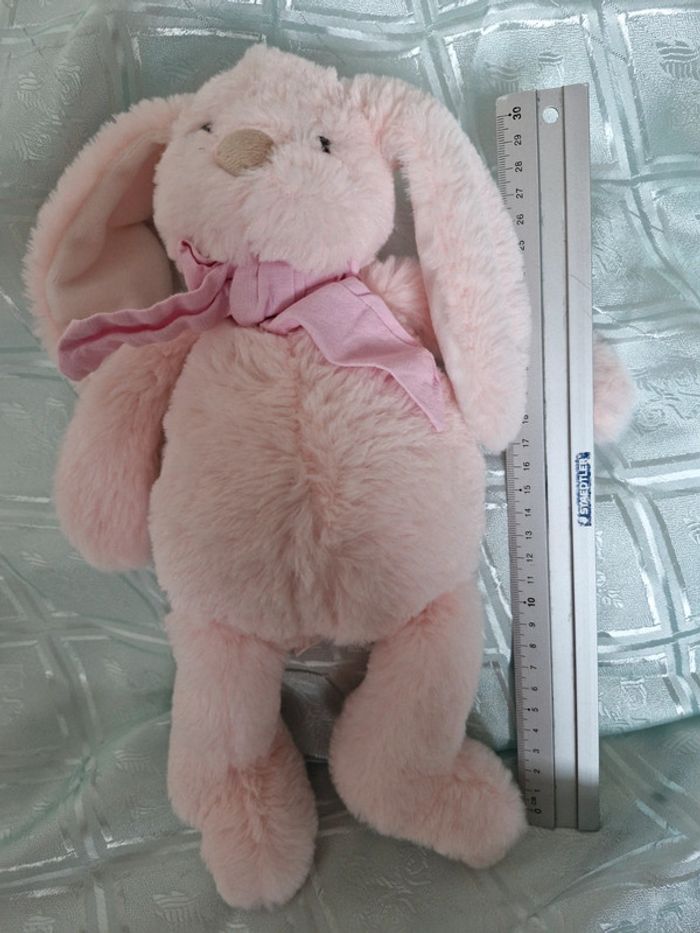 Peluche Lapin rose atmosphera - photo numéro 4