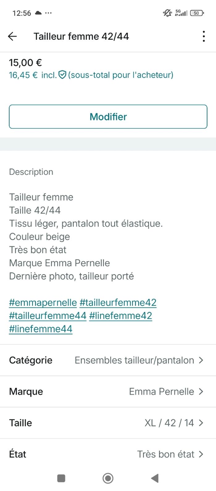 Tailleur femme 42 44 - photo numéro 10