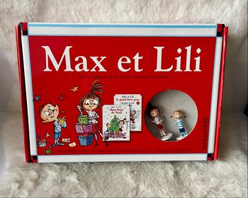 Max et Lili coffret mon livre de Noël + le grand livre jeu + figurines  Neuf