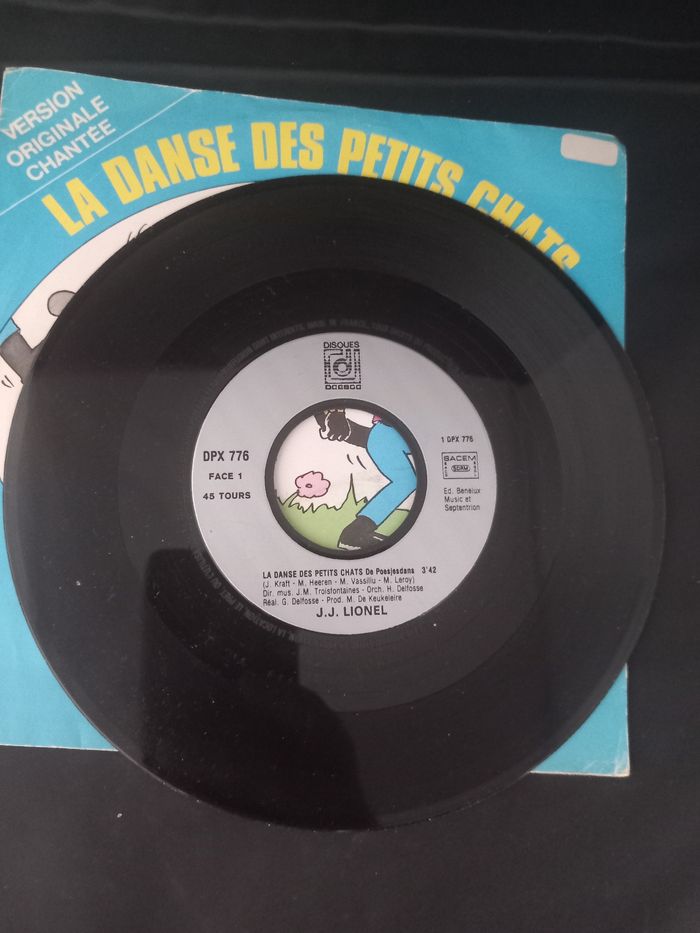 45T J.J. Lionel, La danse des petits chats - photo numéro 3