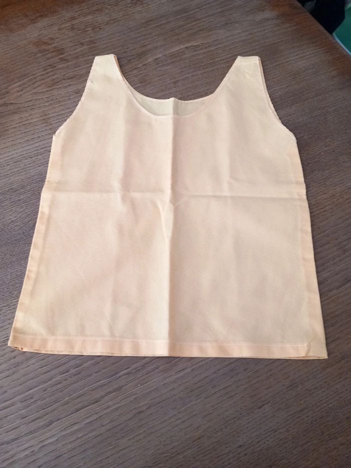 Débardeur polyester T36 orange clair