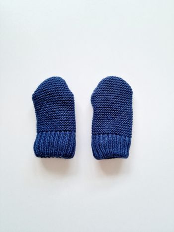 Zeeman - Moufles en tricot doublées de polaire pour bébé - Bleu marine - Taille unique - Neuves !
