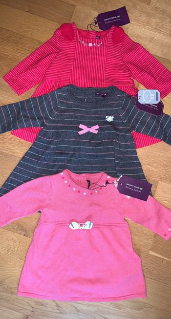 Lot 3 Robes Sergent Major Taille 3 Mois