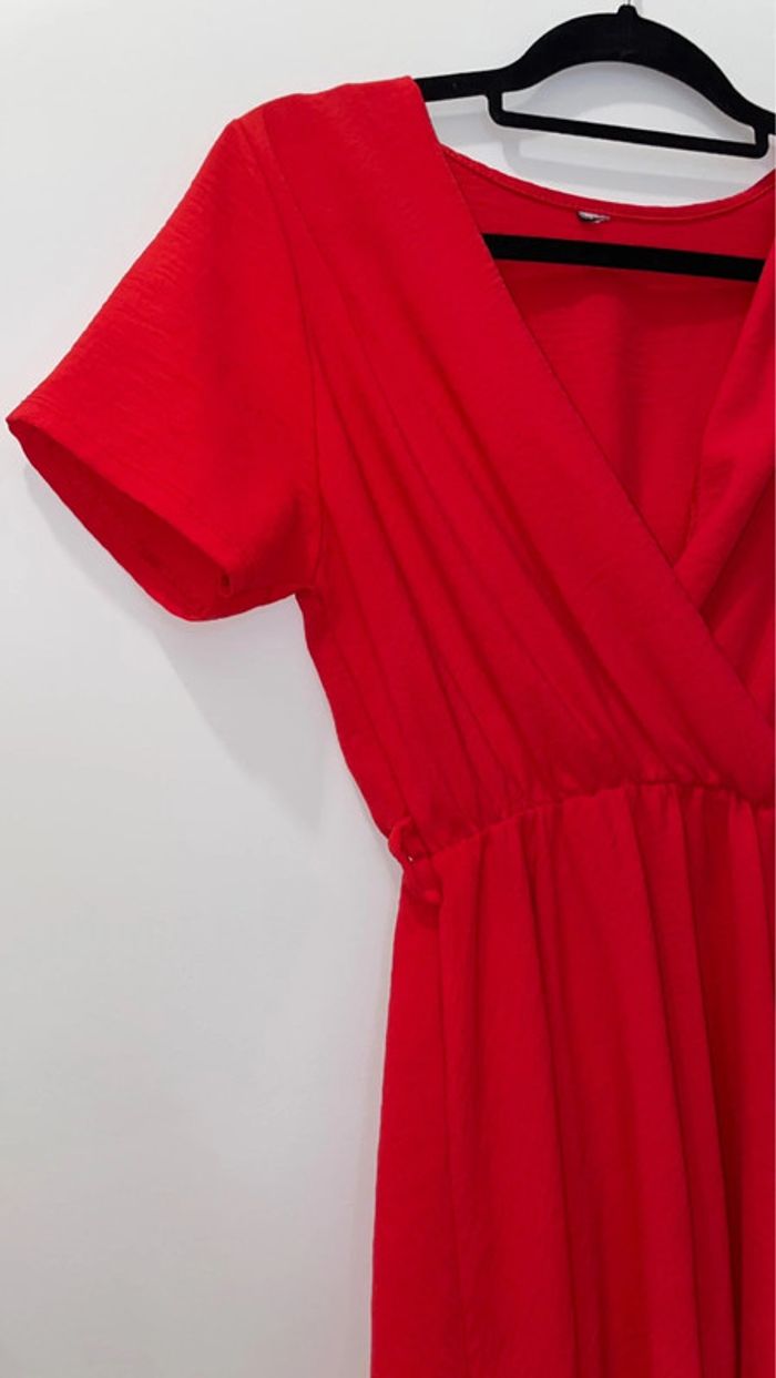 Robe cache cœur fluide rouge - photo numéro 2