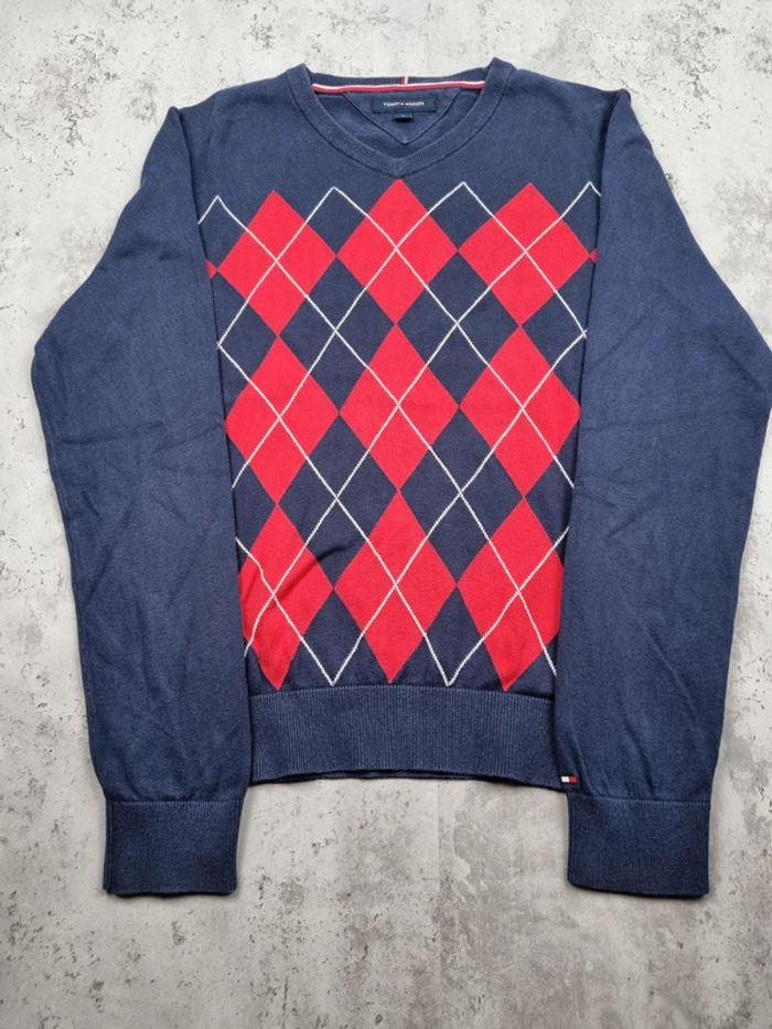 Pull col V Tommy Hilfiger losanges, M Hommes - photo numéro 3