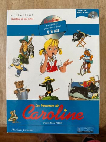 Les vacances de Caroline et ses amis Pierre Probst CD-rom pc jeu vidéo ordinateur Hachette