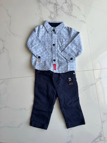 ensemble chemise et pantalon marine