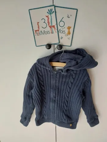 Gilet zippé à capuche Kimbaloo 3 ans
