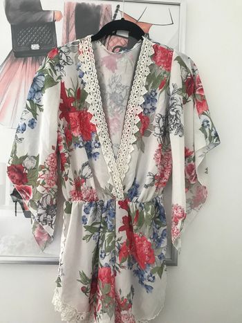 Combishort fluide à fleurs S