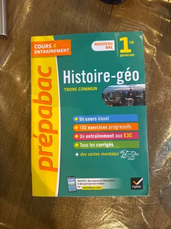 Livre, prépa, bac, histoire-géo