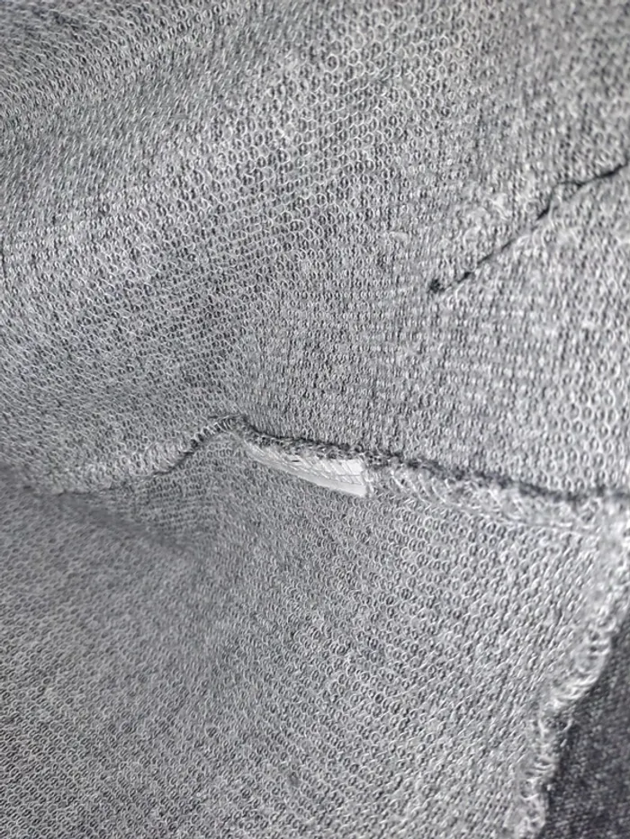 Veste à capuche femme Jennyfer XS gris moucheté tbe étiquette compo coupée - photo numéro 5