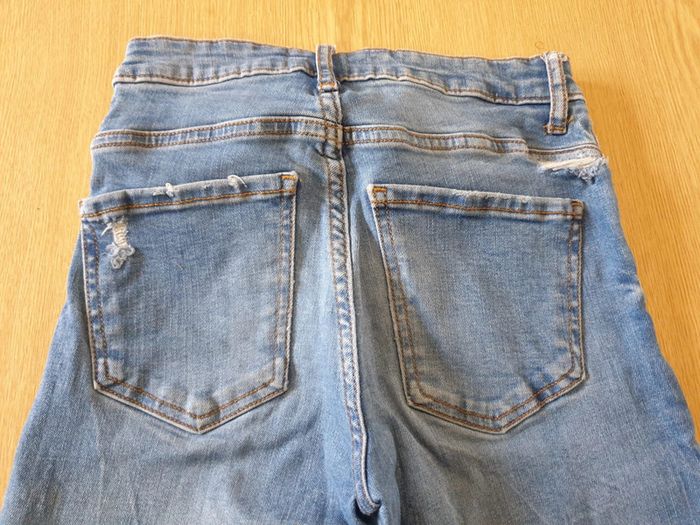 Jean femme Zara T34 long 84cm bleu - photo numéro 3