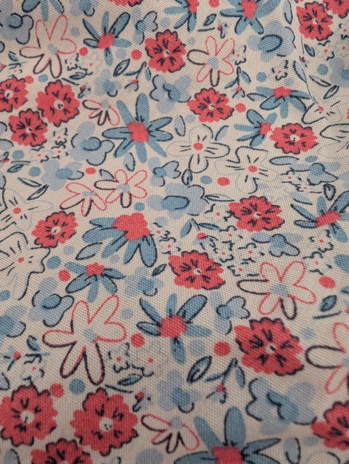 Robe fleurie bleue 12mois - photo numéro 5
