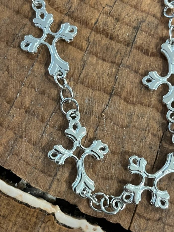 Chaîne de pantalon style Y2K/ gothique motif croix - photo numéro 3