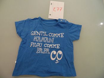 t-shirt 9 mois manche court kiabi