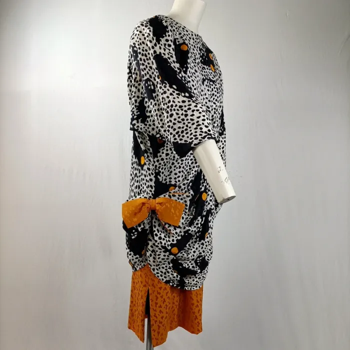 Robe haute couture vintage année 80 - Réty - T 40 estimé A1090 - photo numéro 11
