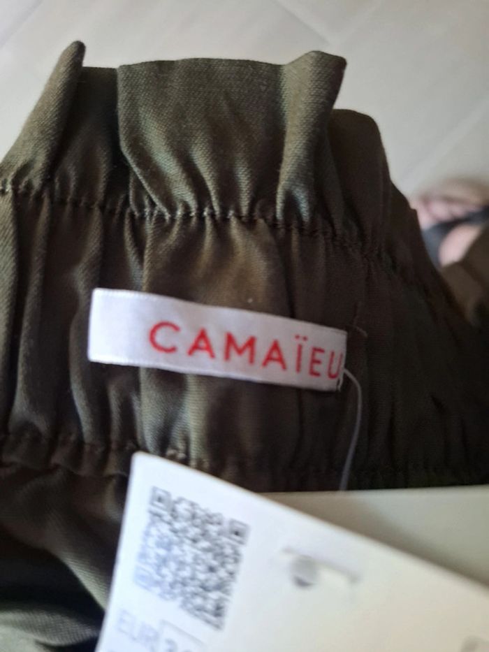 Jupe kaki camaieu taille 34 - photo numéro 3
