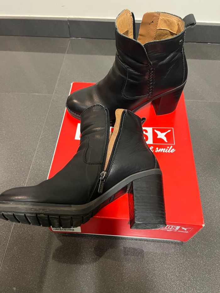 Bottines en cuir noir Pikolinos - Pointure 38