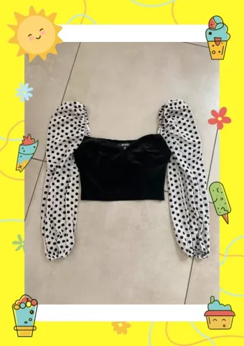 Top court 34 XS missguided motif pois
