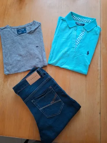 Lot pantalon creeks tshirt bonobo ralph lauren