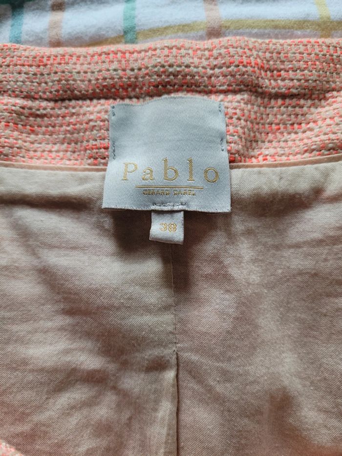 Blazer, orange beige, taille 38, Pablo - photo numéro 6