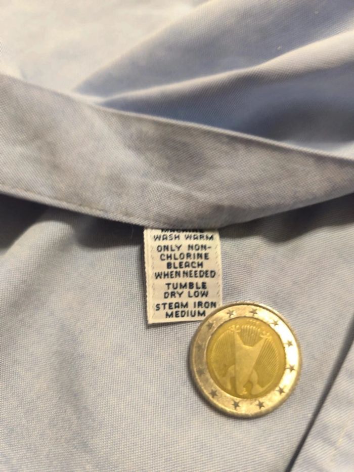 Chemise à manches longues - Ralph Lauren - Yarmouth - Logo brodé premium - Bleu ciel - Taille XXL - photo numéro 10
