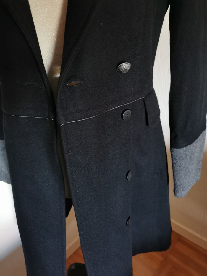 Manteau mi long noir et gris Mexx - photo numéro 4