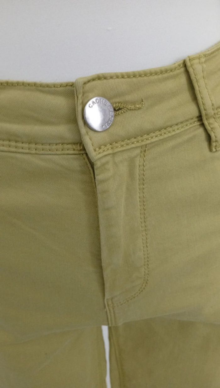 Jeans slim vert. Cache Cache. Taille 40 - photo numéro 5