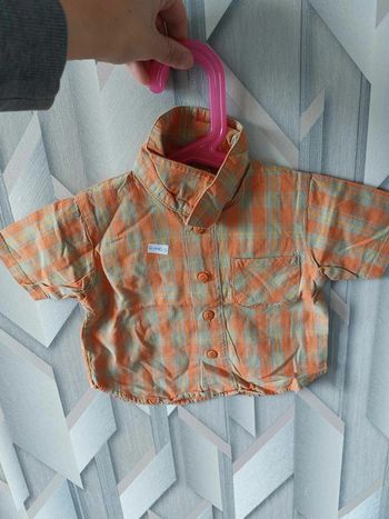 chemise a manche court a carreau