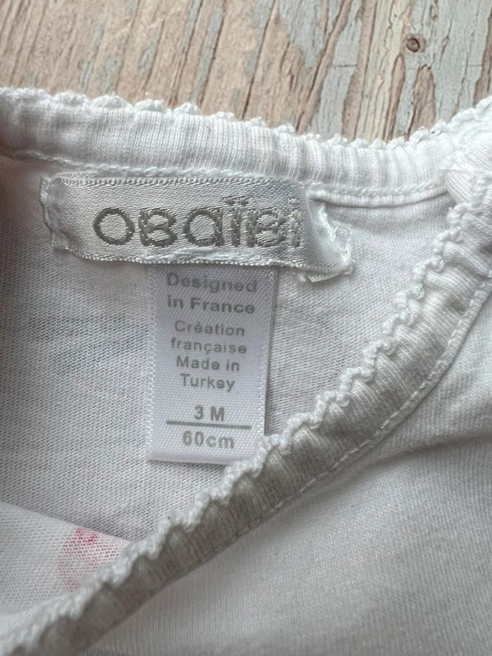 Body ML blanc 3 mois - photo numéro 5