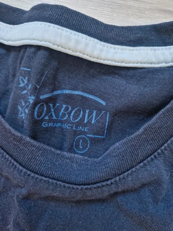 T-shirt homme bleu foncé Oxbow taille L - photo numéro 4