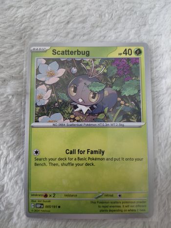 Carte Pokémon Scatterbug