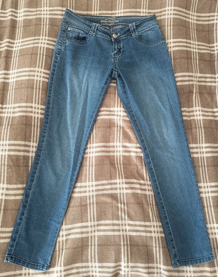 👖Jean Slim Bleu Taille Basse - Taille 38 / Mim