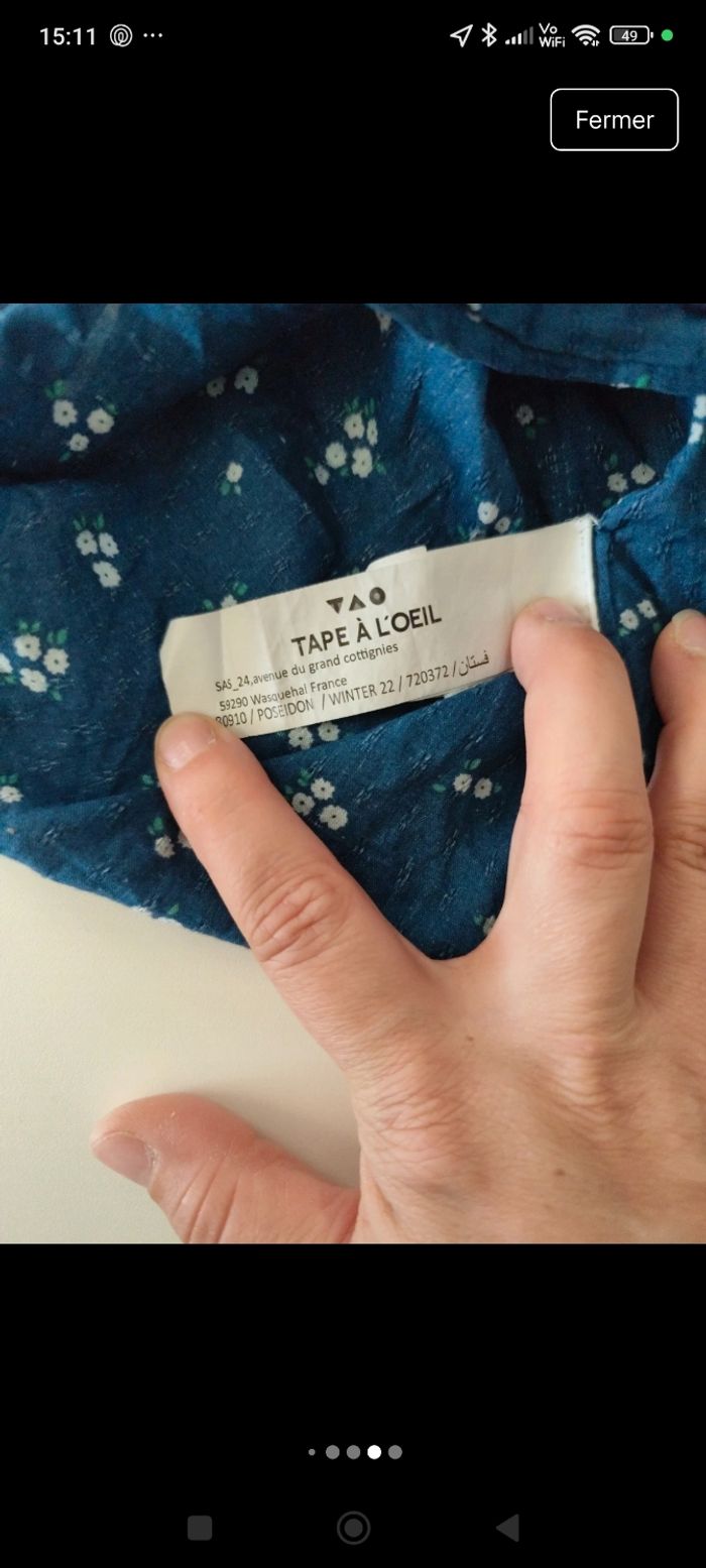 Robe fille xxs (12 ans) Tao - photo numéro 7