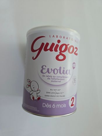 Lait guigoz evolia 2eme age