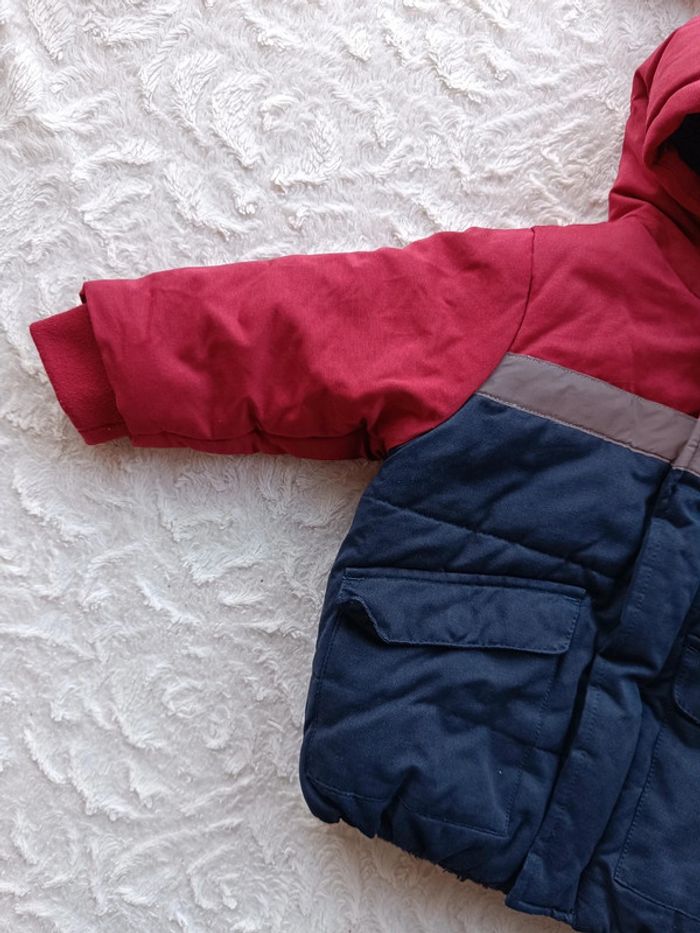 Blouson manteau style doudoune avec capuche Garçon 18 mois Vertbaudet - photo numéro 4