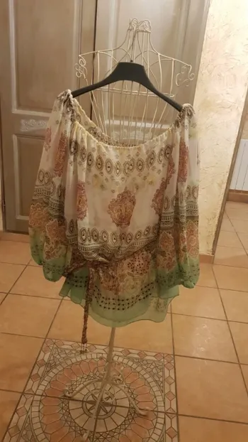 Tunique voile manches longues
