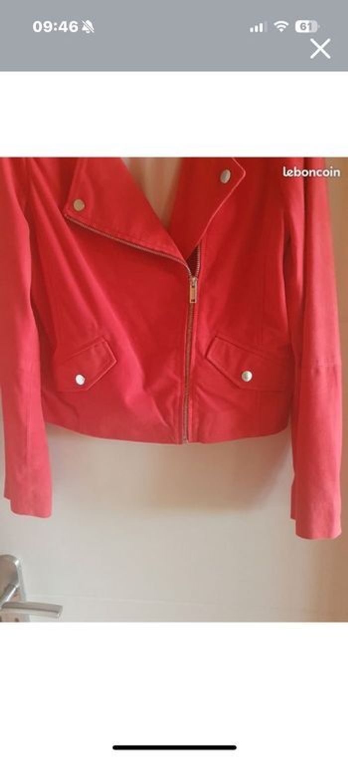 Blouson en cuir Ikks - photo numéro 3