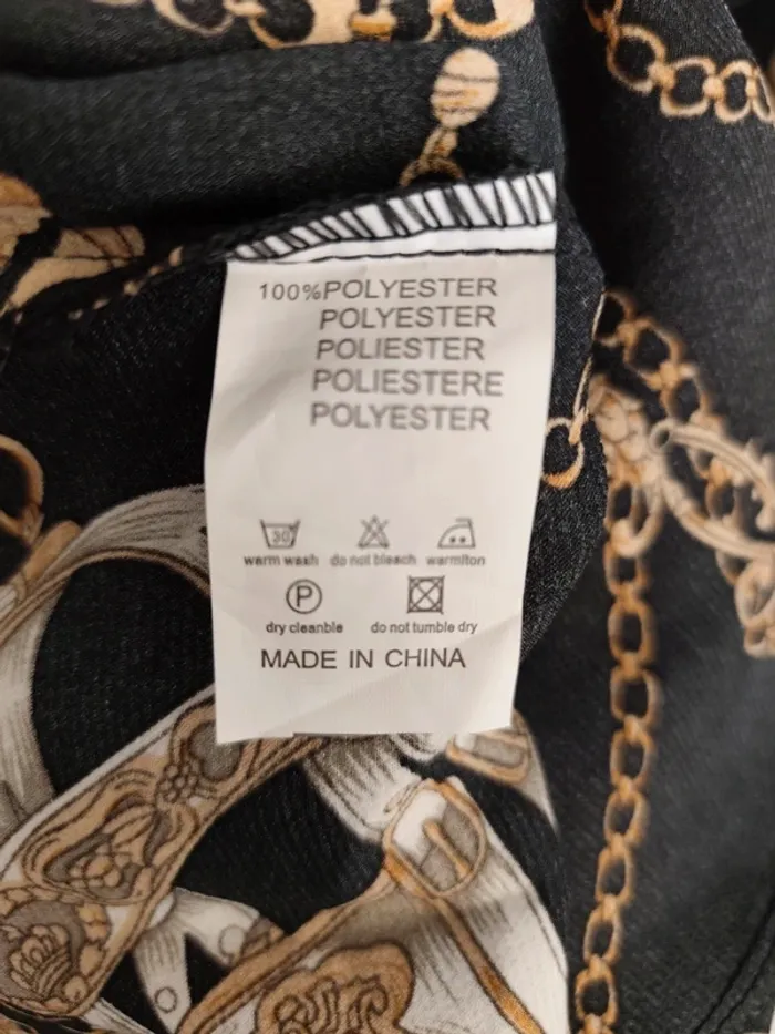 Robe col chemise imprimée chaines T S/ M Fashion - photo numéro 11