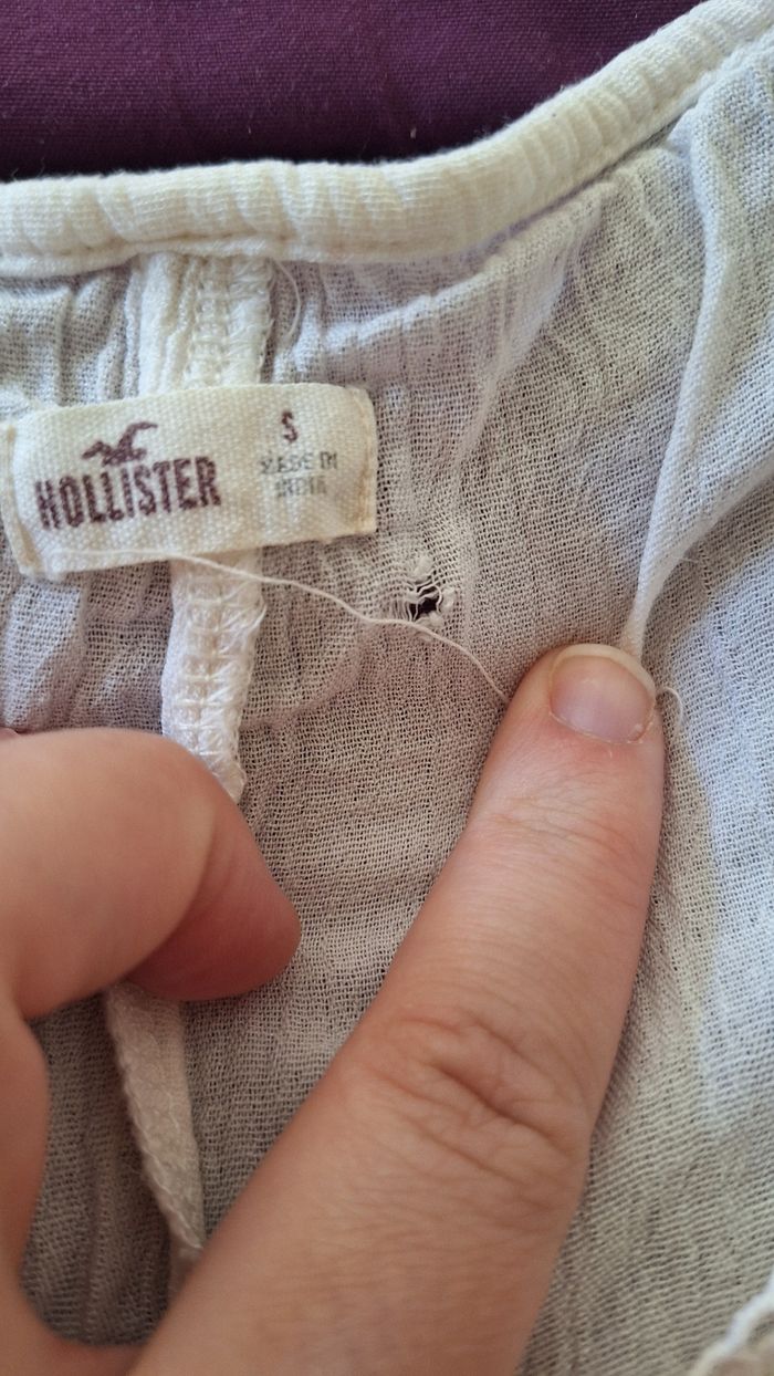 T-shirt Holister beige - photo numéro 3