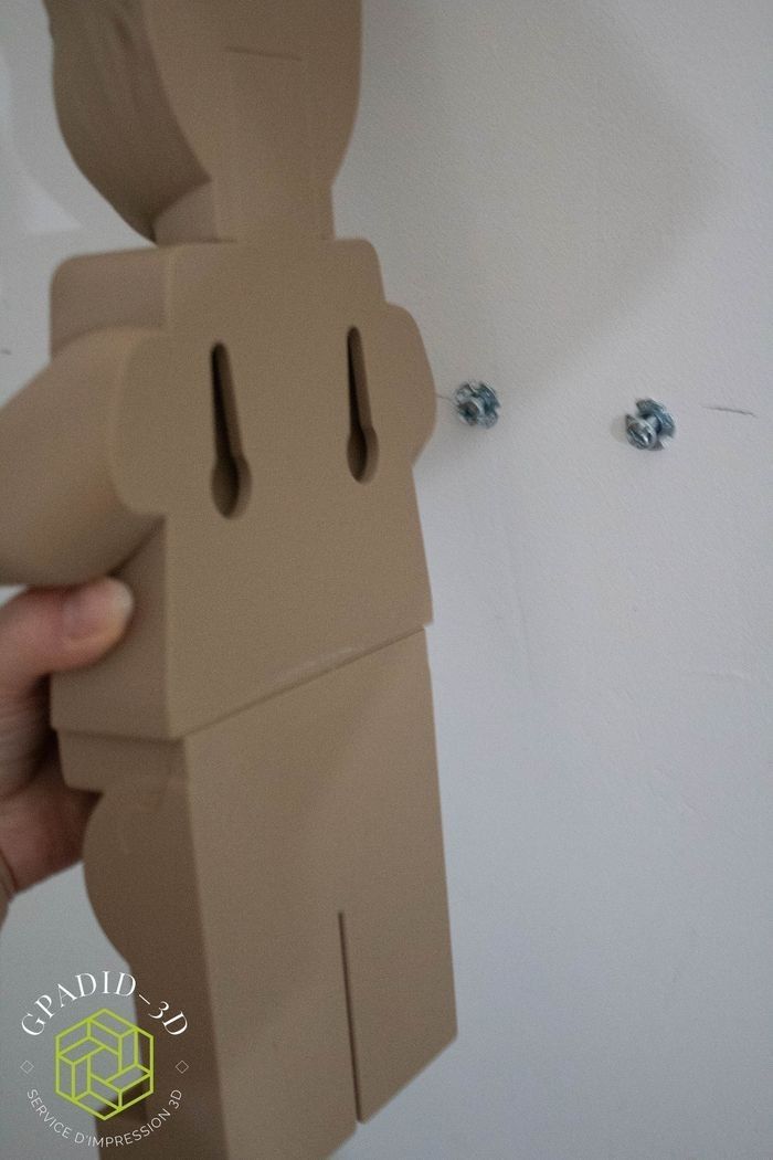 Dévidoir de papier toilette ou simple décoration murale dans un style Lego Groot - photo numéro 7