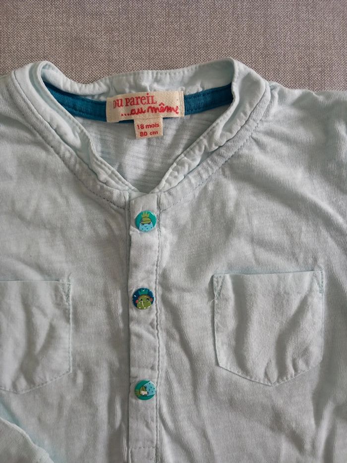 Tee-shirt manches longues 18 mois DPAM tbe - photo numéro 2