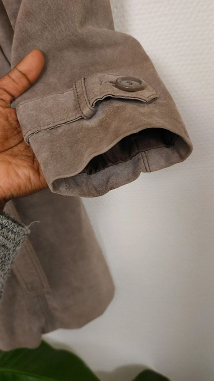Manteau long en cuir daim - photo numéro 5