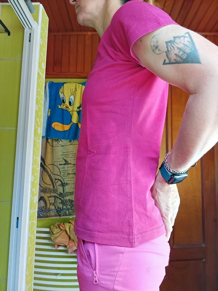 T-shirt femme rose Baie De Somme - photo numéro 4