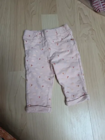 Pantalon 3mois fille rose orchestra