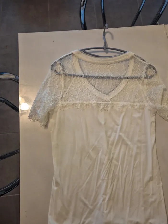 t-shirt dentelle - photo numéro 2