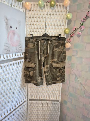 💕Short / Bermuda Cargo Camouflage Celio - Taille 44 (L) - homme Très bon état💕