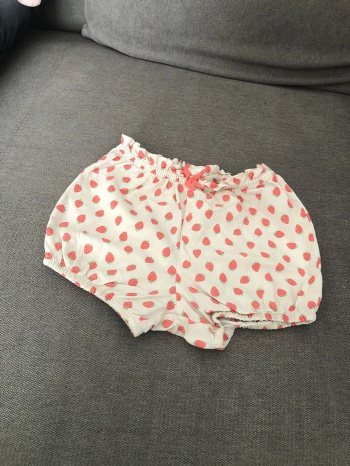 Short bloomer fraises 12/18 mois