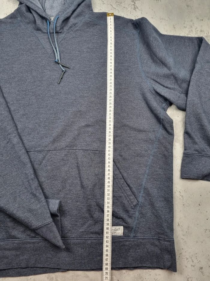 Sweat capuche Eddie Bauer bleu gris XL Hommes (mesures en photos) - photo numéro 5